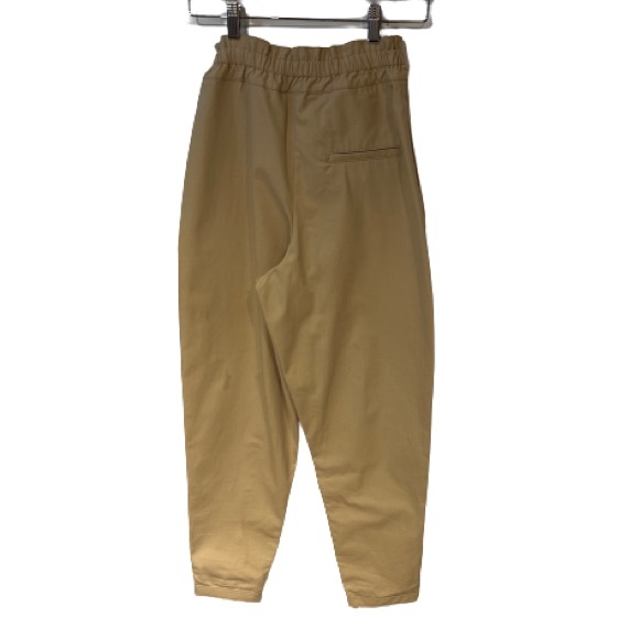 -NWT MANGO Beige Paper Bag Relaxed Trousers - Picture 7 of 9